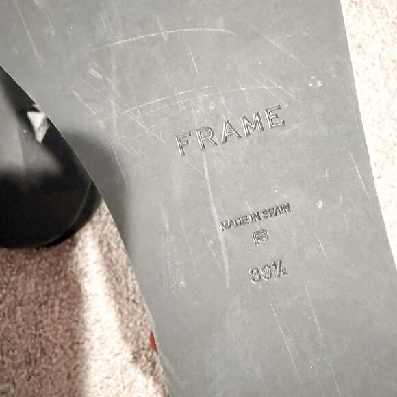 Frame Le Ocean Women’s 39.5 Brown Leather Platform Chunky Flip Flop Sandal - Picture 7 of 12